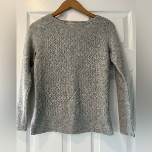 LOFT Gray Cableknit Sweater